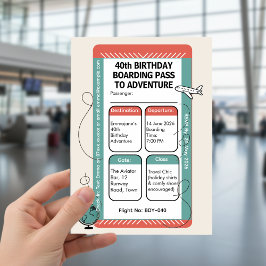 Boarding Pass to Adventure – Travel Themed Einladung