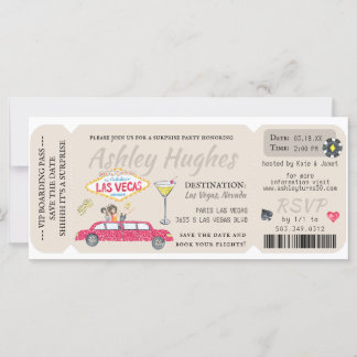 Boarding Pass | Überraschen Zielort Geburtstag