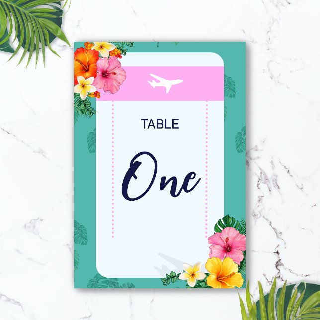 Boarding Pass Wedding Einladung Zielort Tischnummer (Boarding Pass Destination Wedding Table Number)