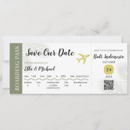 BOARDING SAVE THE DATE - HOCHZEIT IN URLAUBSORT