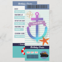 Boarding-Ticket für den Geburtstag