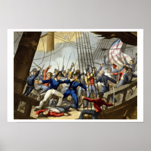 Boarding und Nehmen des amerikanischen Schiffs Poster