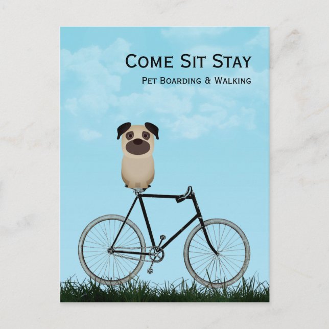 Boarding, Wandern, Sitzen, Training Postkarte (Vorderseite)