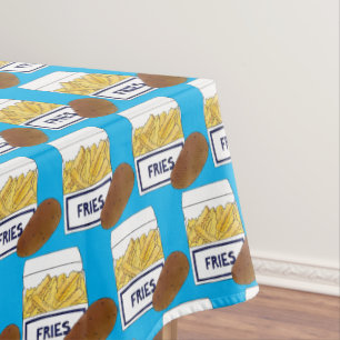 Boardwalk Beach Frips Pommes frites Pommes frites Tischdecke