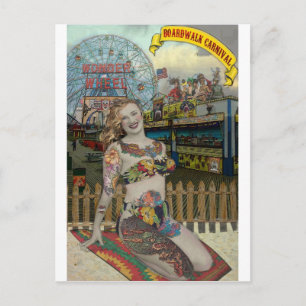 Boardwalk Carnival Postkarte