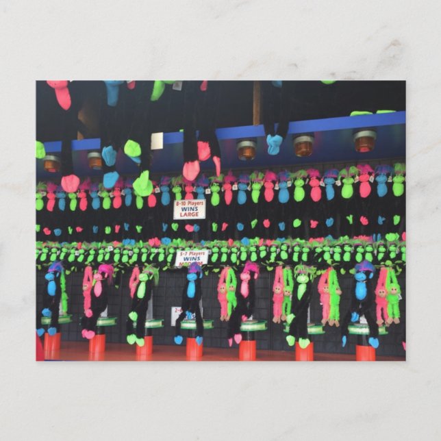 Boardwalk Game Preise RehoBeide Strand Delaware DE Postkarte (Vorderseite)