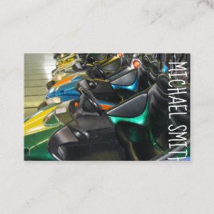 Boardwalk Karneval Bumper Autos Vergnügungspark Sp Visitenkarte