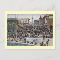 Boardwalk, Venedig, Kalifornien 1910 Vintag