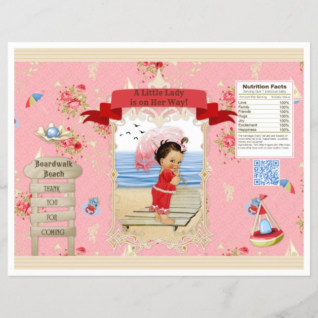 Boardwalk Victoriana Beach Summer Chip Bag Flyer (Vorne)