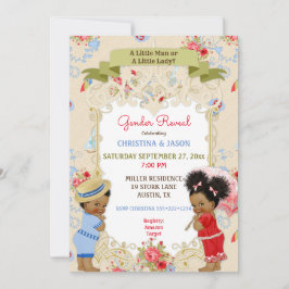 Boardwalk Victoriana Beach Summer Gender Reveal Einladung