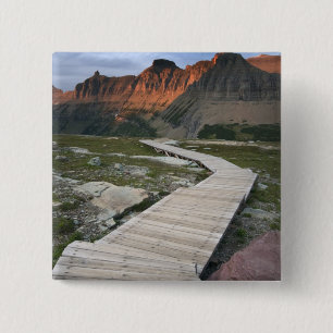 Boardwalk: Waterton Glacier International Button