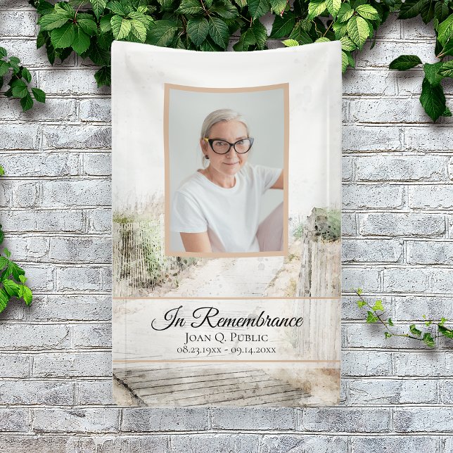 Boardwalk zum Beach Feiern der Lebensbeerdigung Banner (Von Creator hochgeladen)