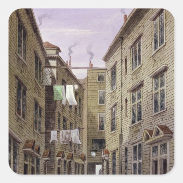Boars Head Place, vormals Boars Head Inn Quadratischer Aufkleber (Vorderseite)