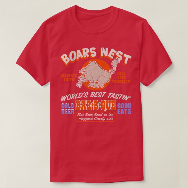 Boars Nest seit 1979 T-Shirt (Design vorne)