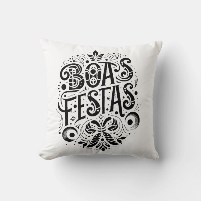 Boas Festas Kissen (Vorderseite)
