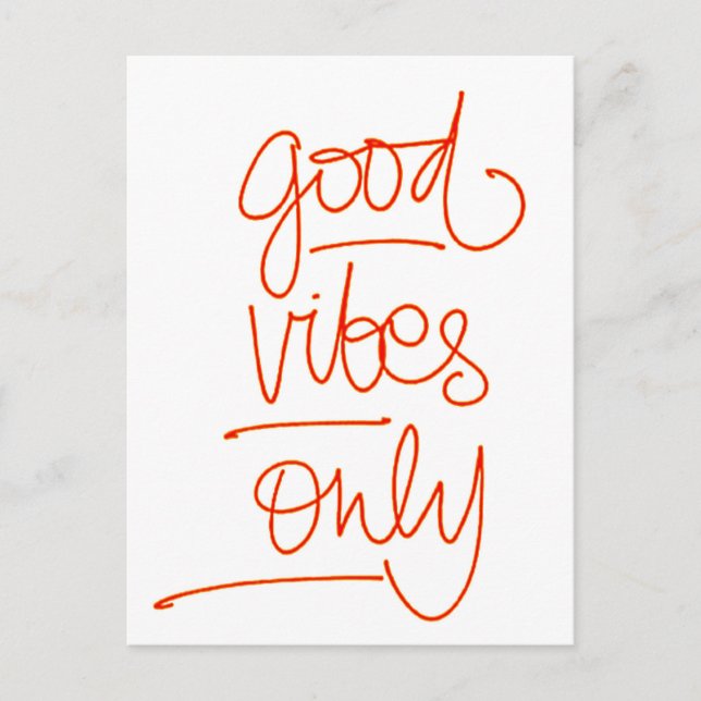 Boas Vibrações - Good Vibes Postkarte (Vorderseite)