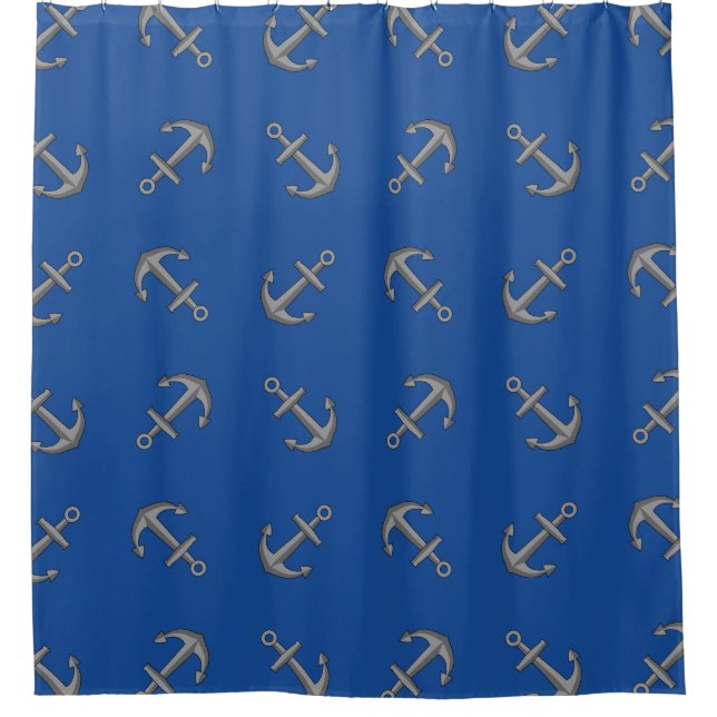Boat Anchor Cartoon Duschvorhang (Vorderseite)