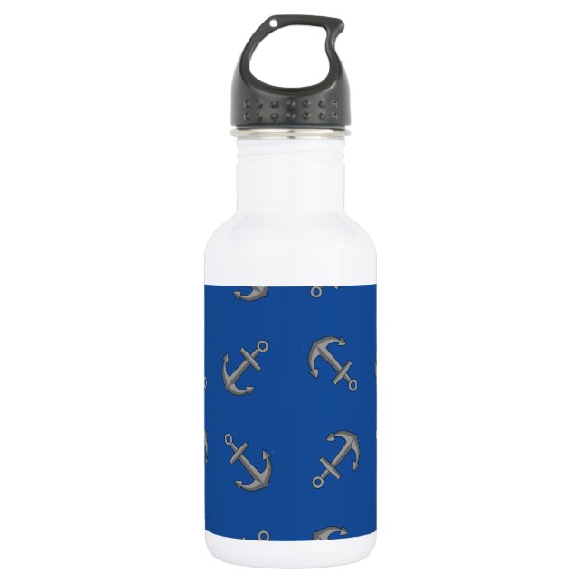 Boat Anchor Cartoon Edelstahlflasche (Vorderseite)