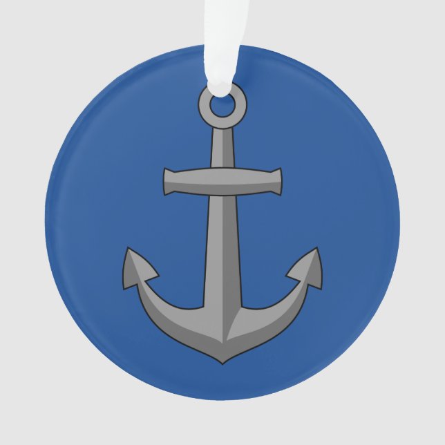 Boat Anchor Cartoon Ornament (Vorderseite)