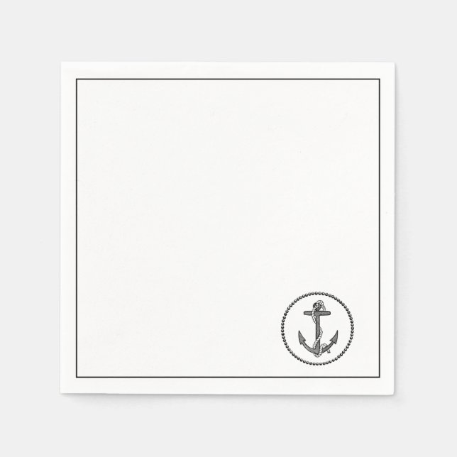 Boat Anchor Serviette (Vorderseite)