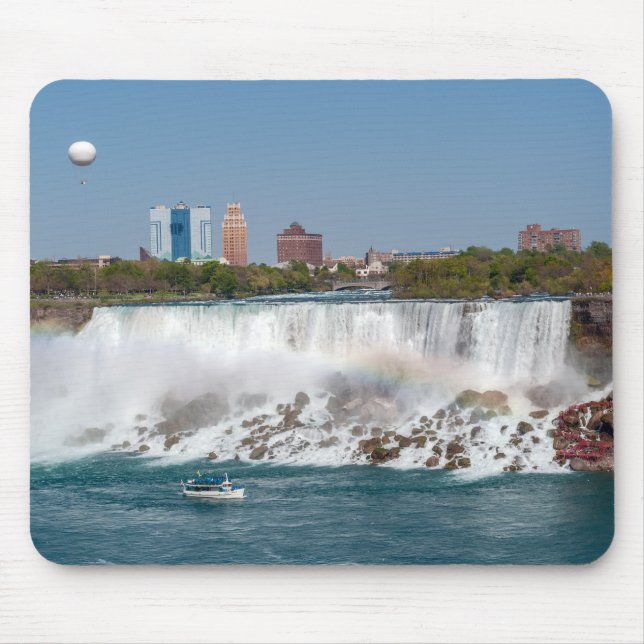 Boat and American Falls from Niagara Falls Mousepad (Vorne)