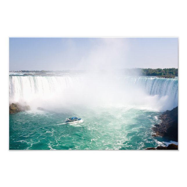 Boat and Horseshoe Falls from Niagara Falls Fotodruck (Vorne)