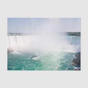 Boat and Horseshoe Falls from Niagara Falls Seidenpapier