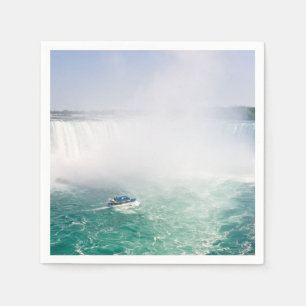 Boat and Horseshoe Falls from Niagara Falls Serviette