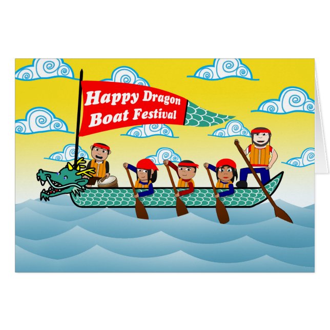 Boat and Rowing Crew (Vorderseite (Horizontal))