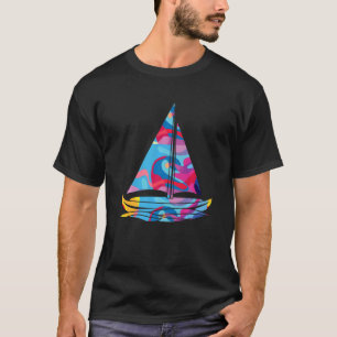 Boat boats boating Colorful Graphic T-Shirt