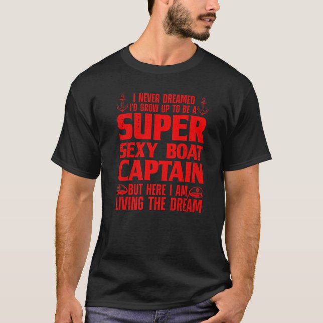 Boat Captain For Men Women Boating Boat Captain  1 T-Shirt (Vorderseite)