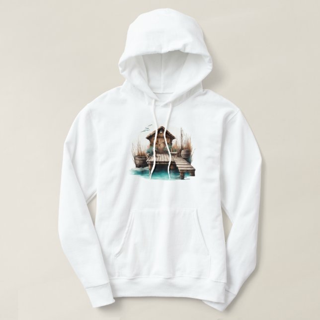 Boat Dock Hooded Sweatshirt (Design vorne)
