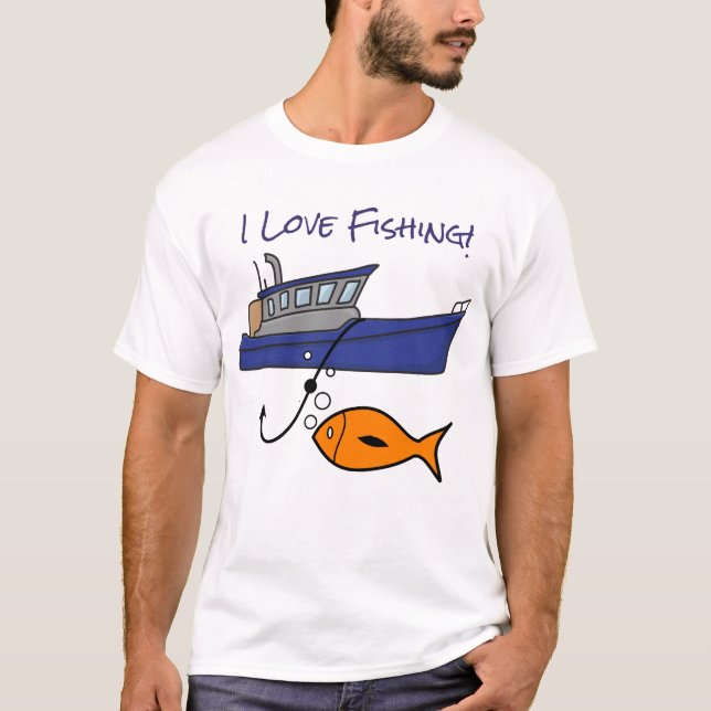 Boat Fishing Men's Basic T - Shirt (Vorderseite)