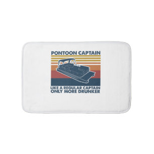 Boat Gift Funny Vintag Pontoon Boat Geschenk Ide Badematte