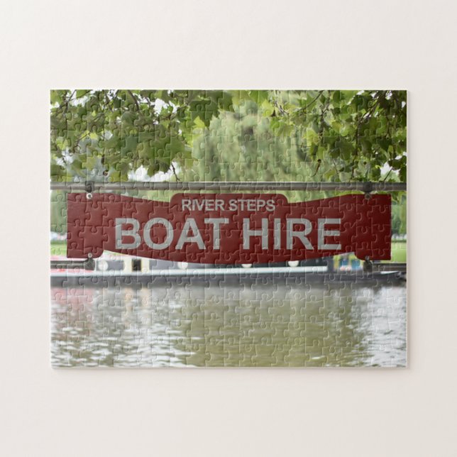 Boat Hire, River Avon, Warwickshire, England Puzzle (Horizontal)