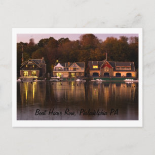 Boat House Row, Philadelphia PA Postkarte