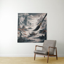 Boat landscape ocean view poetic art