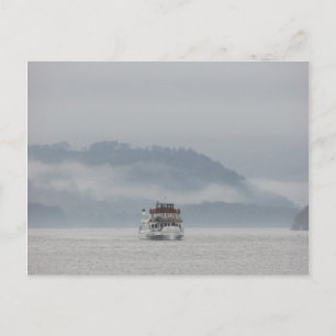 Boat On Windermere - Lake District Postcard Postkarte