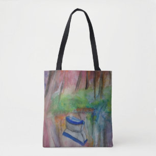Boat Romantic Watercolor Art Tasche