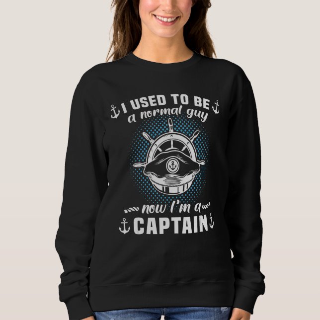 Boat sports boat sailing boat motor boat captain 6 sweatshirt (Vorderseite)