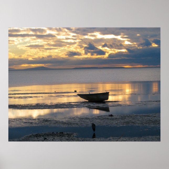 Boat und Heron Poster (Vorne)