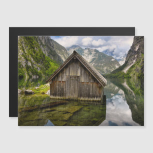 Boathouse am Obersee in den Alpen in Deutschland Magneteinladung