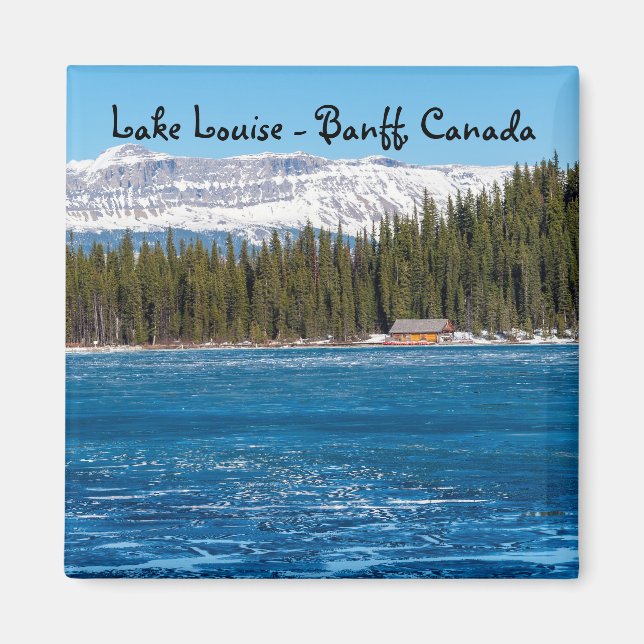 Boathouse neben Lake Louise - Banff, Kanada Magnet (Vorne)