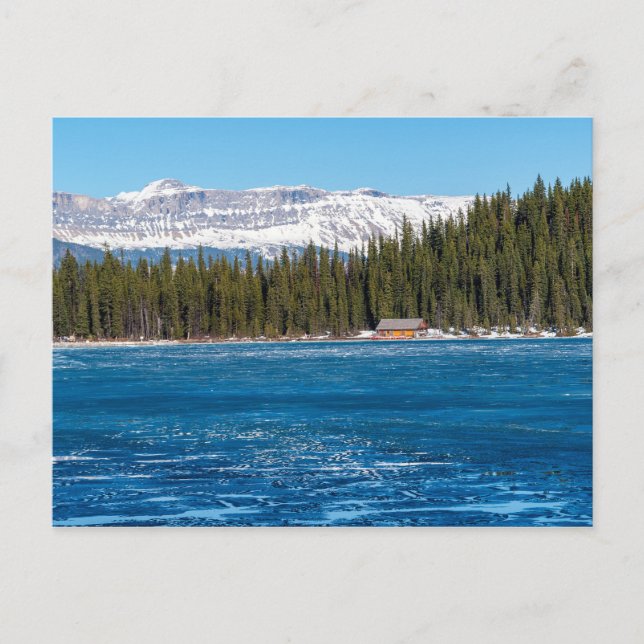 Boathouse neben Lake Louise - Banff, Kanada Postkarte (Vorderseite)