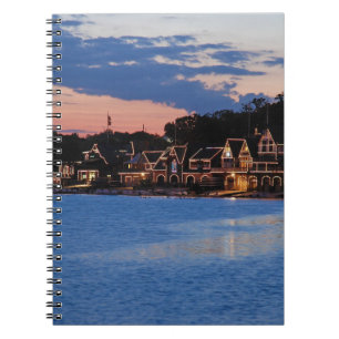 Boathouse Row dusk Notizblock