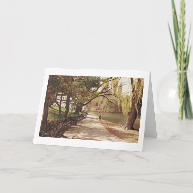 BOATING LAKE CENTRAL PARK KARTE (Vorderseite)