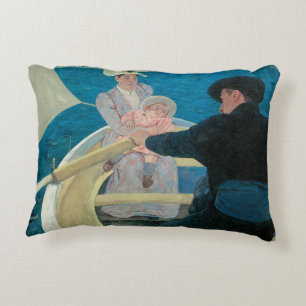 Boating Party von Mary Cassatt, Vintage Fine Art Dekokissen