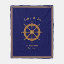 Boatlife Sterling Wheel Navy Blue Fleecedecke