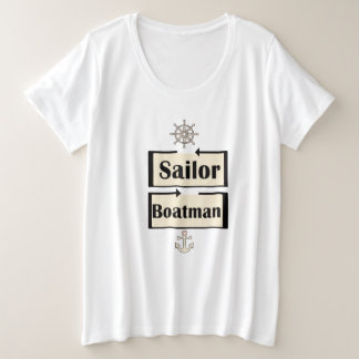 Boatman Große Größe T-Shirt