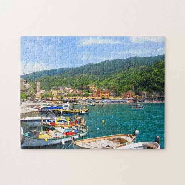 Boats in Monterosso - Cinque Terre Puzzle (Horizontal)